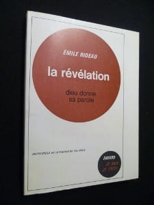 La révélation dieu donne sa parole. Rideau Emile