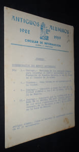 Antiguos alumnos 1922-1959, circular de informacion