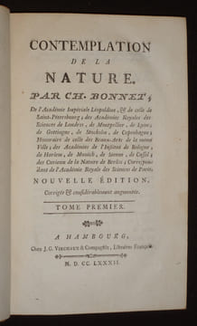 Contemplation de la nature (3 volumes). Bonnet Charles