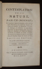 Contemplation de la nature (3 volumes). Bonnet Charles