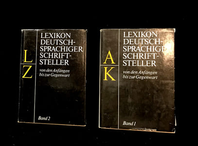 Lexikon Deutschsprachiger Schriftsteller von den Anfängen bis zur Gegenwart (2 volumes) : 1.Band 1 : A-K / Band 2 : L-Z