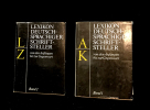 Lexikon Deutschsprachiger Schriftsteller von den Anfängen bis zur Gegenwart (2 volumes) : 1.Band 1 : A-K / Band 2 : L-Z. Albrecht Günter,Böttcher ...
