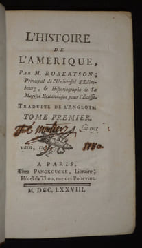 L'Histoire de l'Amérique (Tome 1). Robertson