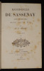 Mademoiselle de Sassenay : Histoire d'une grande famille sous Louis XVI (2 volumes). Thuret E.