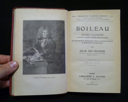 Boileau : Oeuvres classiques dispoésées d'après l'ordre chronologique. Boileau,Granges Ch.-M. des