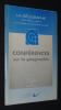Conférences sur la géographie (12-13 décembre 1990). Collectif