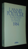 L'Année politique, économique, sociale et diplomatique en France, 1984. Collectif