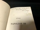 Etude sur Napoléon III. Fourmestraux Eugène