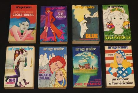 8 volumes de la collection Mlle Age tendre. Fischer Marie-Louise, Decoin Didier, Eschasseriaux Bernard, Brule Claude, Cuvier Gérard, Peyre-Longue ...