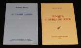 Deux livres de po&eacute;sie de Suzanne Brosse : Au tamis&eacute; jardin et Jusqu'&agrave; l'oubli du jour. Brosse Suzanne