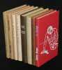 Lot de 7 romans parus au club Français du livre (8 volumes). Mauriac François, Green Julien, Fallet René, Morgan Charles, Duhamel  , Bhattacharya B