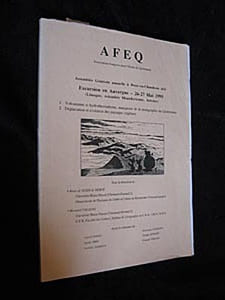 Association française pour l'étude du quaternaire. Assemblée générale annuelle à Besse-en-Chandesse (63). Excursion en Auvergne - 26-27 mai 1995 (Limagne, retombée Montdorienne, Artense)