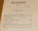 Hespéris. Archives berbères et bulletin de l'Institut des Hautes Etudes Marocaines (2e, 3e et 4e trimestres 1921). Collectif