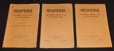 Hespéris. Archives berbères et bulletin de l'Institut des Hautes Etudes Marocaines (2e, 3e et 4e trimestres 1921). Collectif