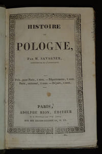 "Bibliothèque ""à deux sous"" (recueil d'ouvrages édités par Adolphe Rion et Beaujouan) : Histoire, géographie, fables, rhétorique, etc."