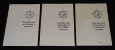 Acupuncture énergétique et tradition chinoise, du n°1 au n°3-4 (3 volumes). Collectif