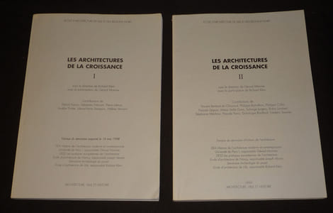 Les Architectures de la croissance (2 volumes)