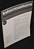 Informations. Recherche et Techniques. T.1. N°1. Octobre 1964. Collectif