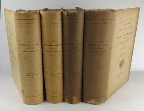 L'assistance publique à Paris pendant la Révolution. Documents inédits recueillis et publiés par Alexandre Tuetey. (4 volumes). Tuetey A.