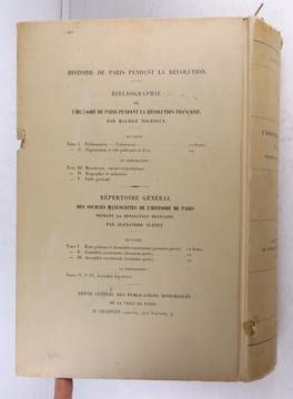L'assistance publique à Paris pendant la Révolution. Documents inédits recueillis et publiés par Alexandre Tuetey. (4 volumes). Tuetey A.