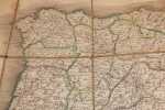 Carte routière des royaumes d'Espagne et de Portugal dressée par Hubert Jaillot (1793). Jaillot Hubert, Longchamps fils P.