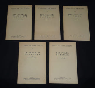 Propos sur l'art français : Six moments de la peinture française - Trois siècles de sculpture française - Les Cathédrales gothiques - Le Portrait en France - Les Ponts de France (5 volumes)