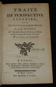 Traité de perspective linéaire - Traité de la mesure des bois - Tarif des proportions que doivent avoir les bois de construction, arrêté à Brest le premier décembre 1718