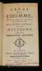 Essai sur l'homme nouvellement traduit de l'Anglois, avec des notes critiques et un discours sur la philosophie angloise.. Pope Alexander