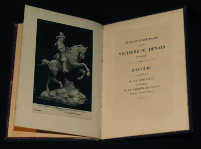Fêtes du bi-centenaire de la victoire de Denain. Discours prononcé par M. de Boislisle représentant M. le Marquis de Vogüé membre de l'académie française