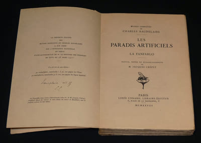 Les paradis artificiels, la Fanfarlo , notice, notes et éclaircissements de M. Jacques Crépet