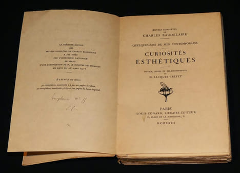 Quelques-uns de mes contemporains, curiosités esthétiques, notice, notes et éclaircissements de M. Jacques Crépet. Baudelaire Charles, Crépet Jacques