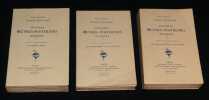 Juvenilia Oeuvres posthumes Reliquae, 3 volumes, notes et &eacute;claircissements de M. Jacques Cr&eacute;pet et Claude Pichois. Baudelaire Charles, Pichois Claude  ...