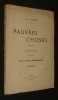 Pauvres choses. Poèmes. Auger Louis