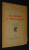 Colloques nationaux du Centre National de la Recherche Scientifique, 4 : Quaternaire et morphologie (Lyon, 11-13 octobre 1952). Collectif