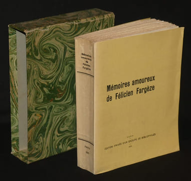 Mémoires amoureux de Félicien Fargèze. Fargèze Félicien