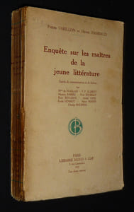 Enquête sur les maîtres de la jeune littérature