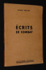 Ecrits de combat. Bernanos Georges