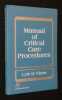 Manual of Critical Care Procedures. Victor Lyle D.