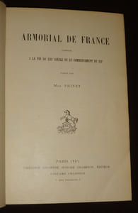 Armorial de France, composé à la fin du XIIIe siècle ou au commencement du XIVe - Catalogue des preuves de noblesse reçues par d'Hozier pour les écoles militaires, 1753-1789 - Rôle des fiefs du Grand Bailliage de Caen - Catalogues des gentilshommes