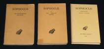 Sophocle (3 volumes) : Les Trachiniennes - Antigone - Ajax - Oedipe Roi - Electre - Philoct&egrave;te - Oedipe &agrave; Colone. Sophocle