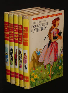 Catherine (Idéal-Bibliothèque, série complète en 5 volumes) : Courageuse Catherine - Catherine et les cinq frères - Catherines au chalet des neiges - ...