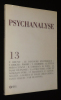 Psychanalyse (n°13, 2008) : Le discours hystérique - Le futile préoccupant - La passe dépassée. Collectif