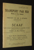 Transport par fer - Prix à la tonne : Produits du sol et dérivés engrais (1938). Collectif