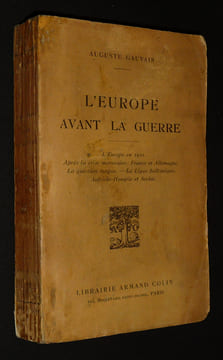 L'Europe avant la guerre. Gauvain Auguste