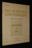 Les Ecrivains contemporains (n°51, mars 1960 - série historique) : Chateaubriand en exil. Collectif