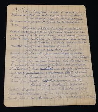 "Manuscrit d'Elise Jouhandeau : ""L'Altesse des hasards""". Jouhandeau Elise
