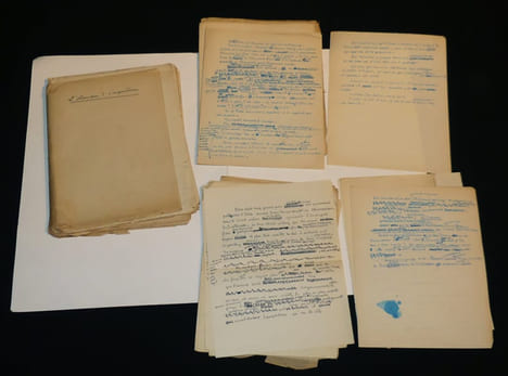 "Manuscrit de Marcel Jouhandeau : Notes pour ""L'Amateur d'imprudence""". Jouhandeau Marcel