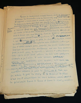 "Manuscrit de Marcel Jouhandeau : Notes pour ""L'Amateur d'imprudence""". Jouhandeau Marcel