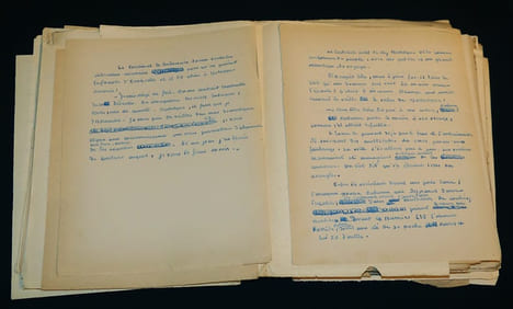 "Manuscrit de Marcel Jouhandeau : Notes pour ""L'Amateur d'imprudence""". Jouhandeau Marcel