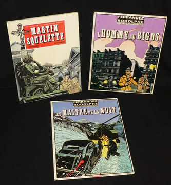 "Lot de 3 albums de la série ""Les Enquêtes du Commissaire Raffini"" : L'homme au bigos - Le maître de la nuit - Martin squelette". Rodolphe , ...